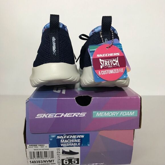 Skechers Ultra Flex Flourishing View Washable Slip Ons - Picture 6 of 7